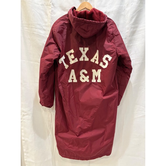 Howe Athletic Apparel Other - Vintage Howe Texas A&M Aggies Sideline Parka Maroon‎ Fleece Lined Jacket Large